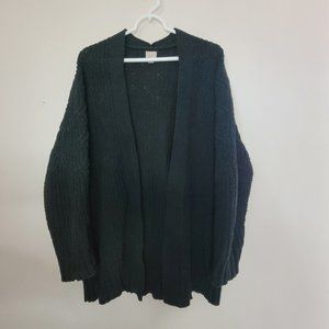 Extra Soft Black Knitted Cardigan Medium